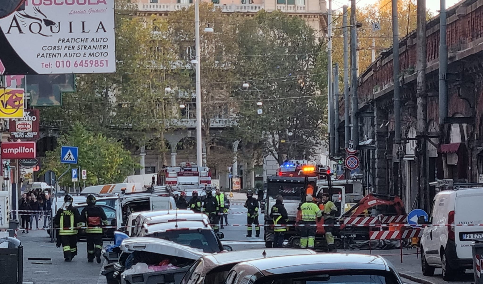 Genova, fuga di gas in via Buranello: strada riaperta 