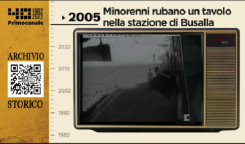 Dall'archivio storico di Primocanale, 2005: baby gang ruba tavolo alla stazione