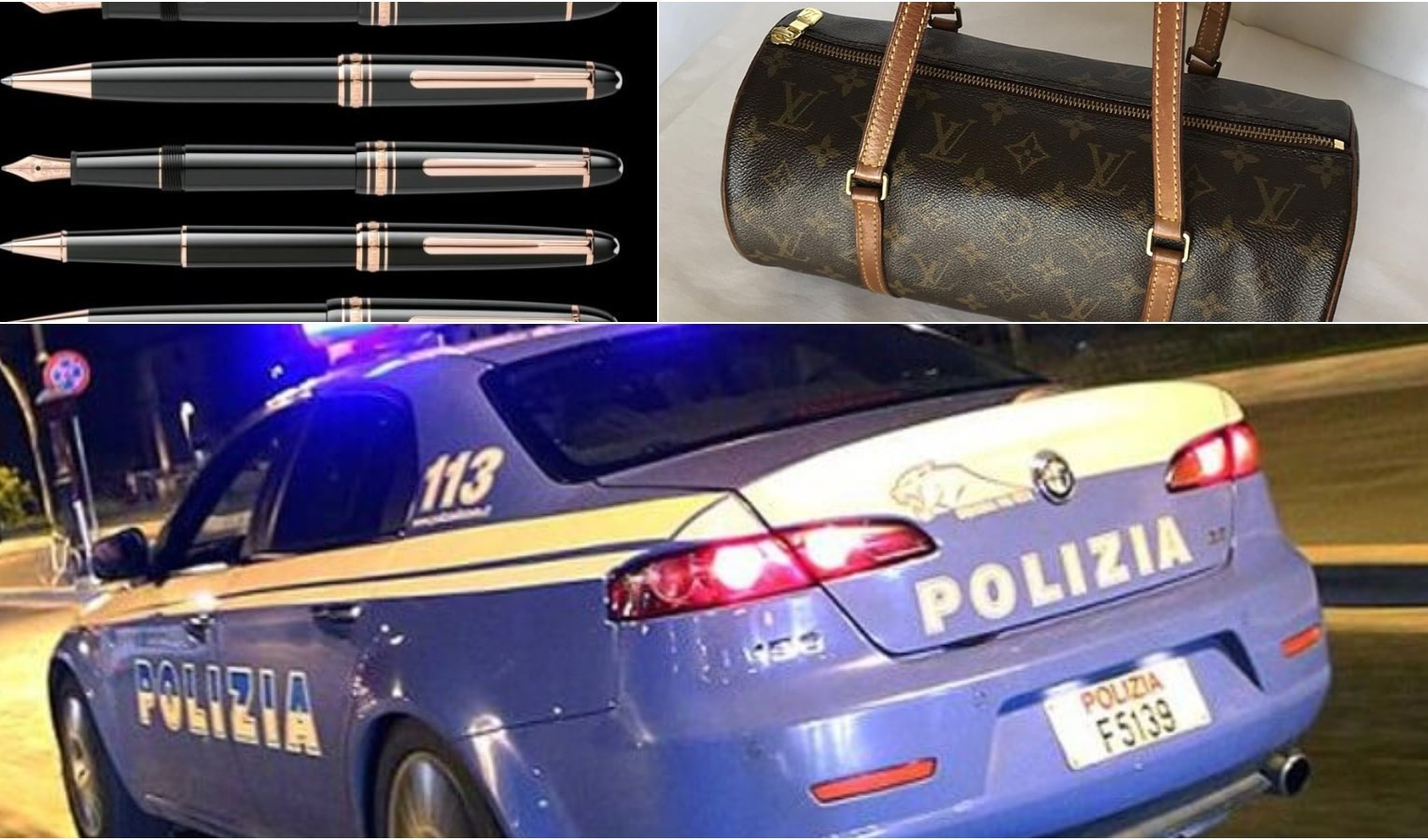 Maxi furto di penne e borse griffate: bottino da 60 mila euro
