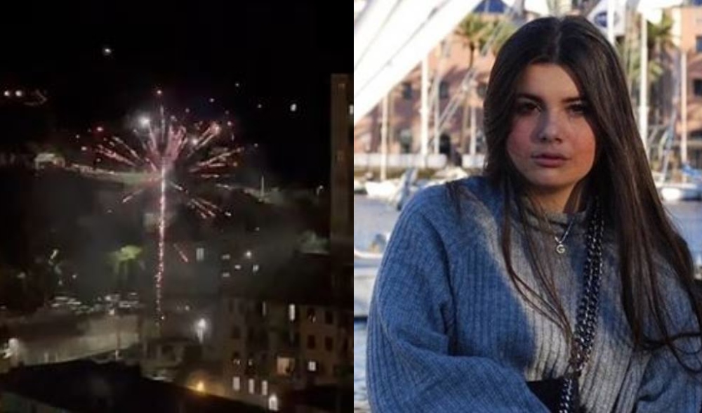 Fuochi d'artificio per ricordare Gaia, la 16enne che morì dopo essere stata investita da un suv