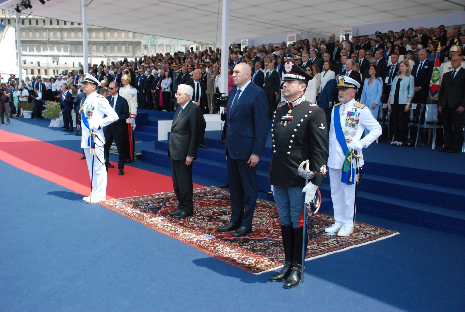 Il Presidente Mattarella e il ministro della Difesa Crosetto