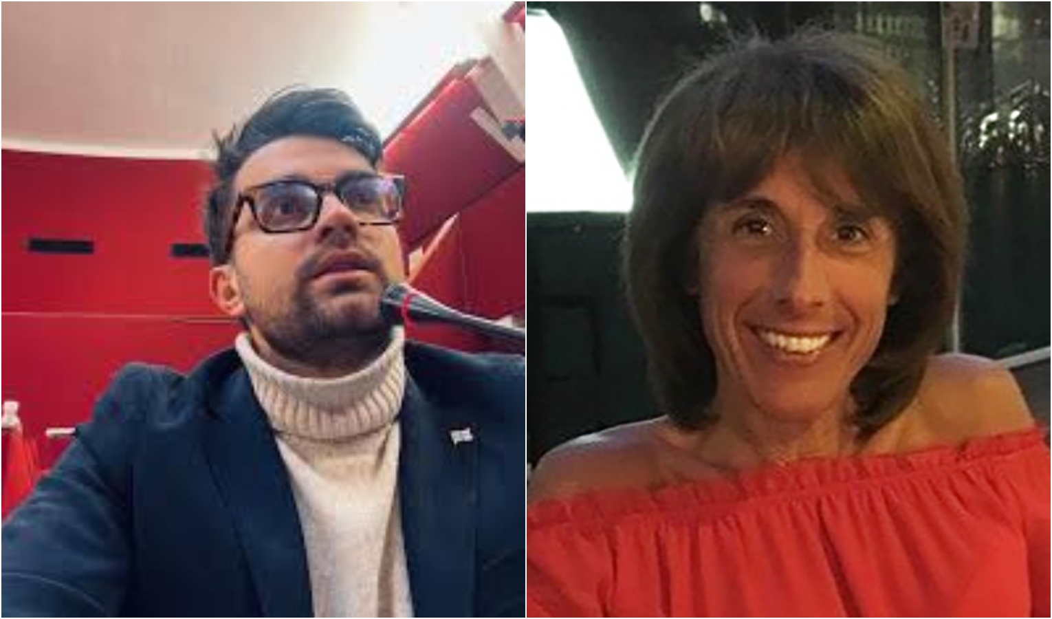 Un uomo e una donna in una foto profilo
