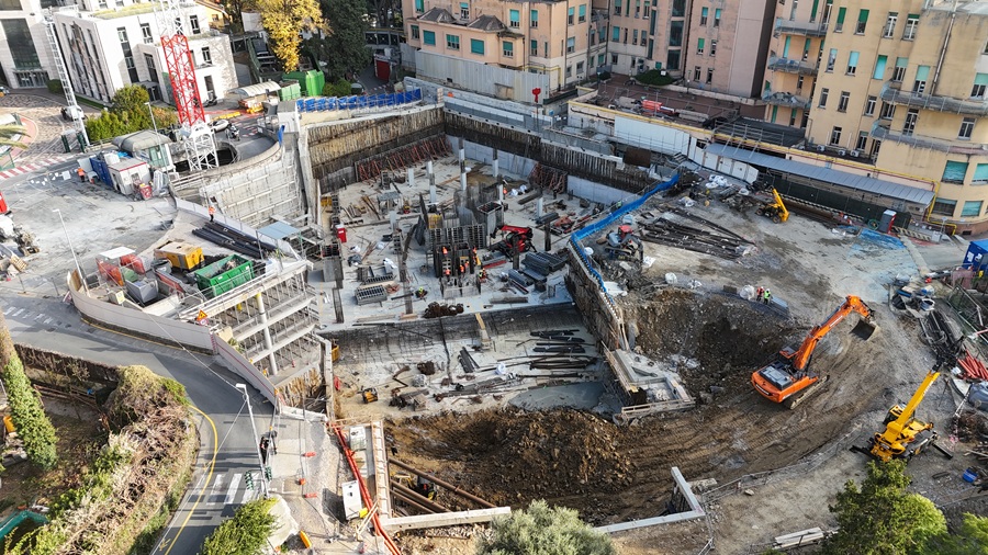 Nuovo Gaslini, parte la 'fase verticale' del Padiglione Zero: un nuovo piano ogni 45 giorni