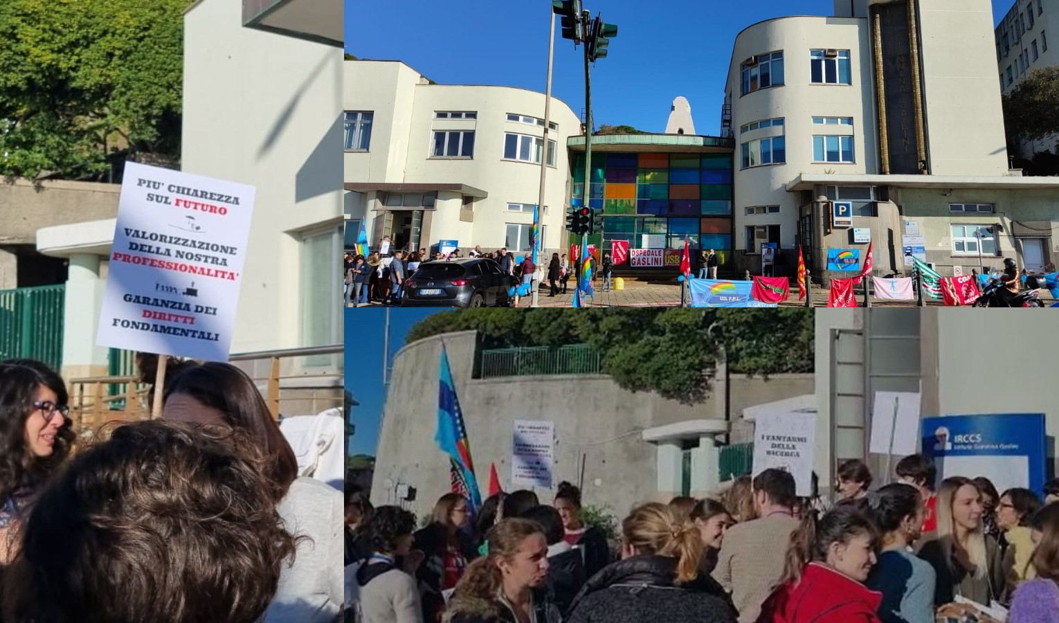 Ospedale Gaslini, presidio lavoratori: 