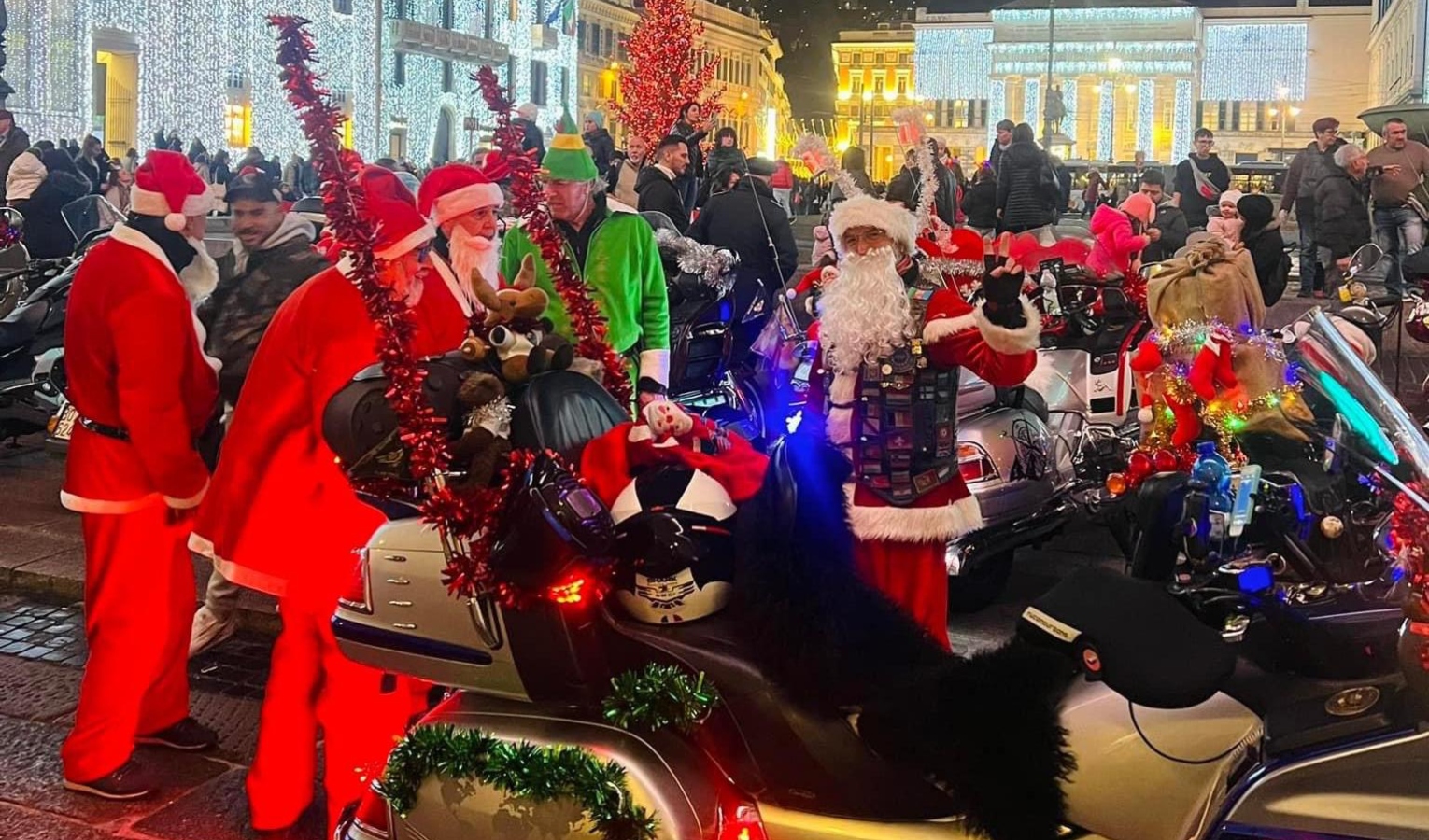 Genova, i regali per i bimbi del Gaslini arrivano in moto