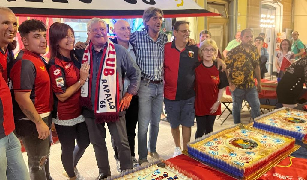 Il Genoa Club Rapallo ha festeggiato i 55 anni e la nuova sede  