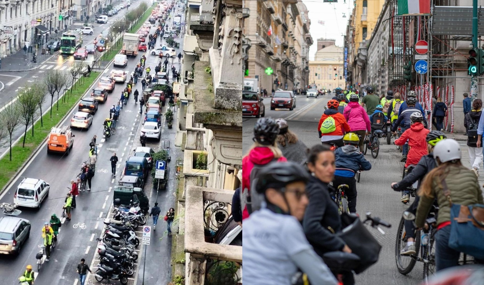 Dopo Milano, anche a Genova la 'ciclabile umana' in via XX