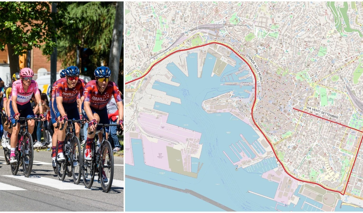 Giro d'Italia a Genova, scattano chiusure e deviazioni