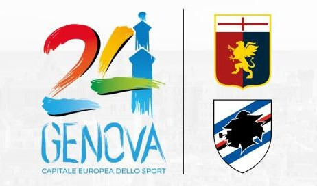 La patch di Genova Capitale dello Sport sulle maglie di Genoa e Samp
