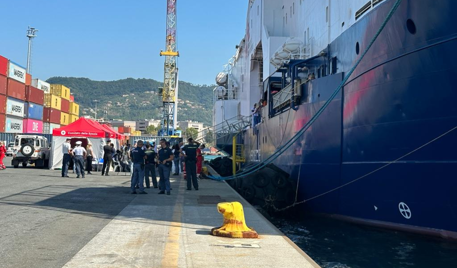Arrivata alla Spezia Geo Barents: i migranti rimarranno in Liguria