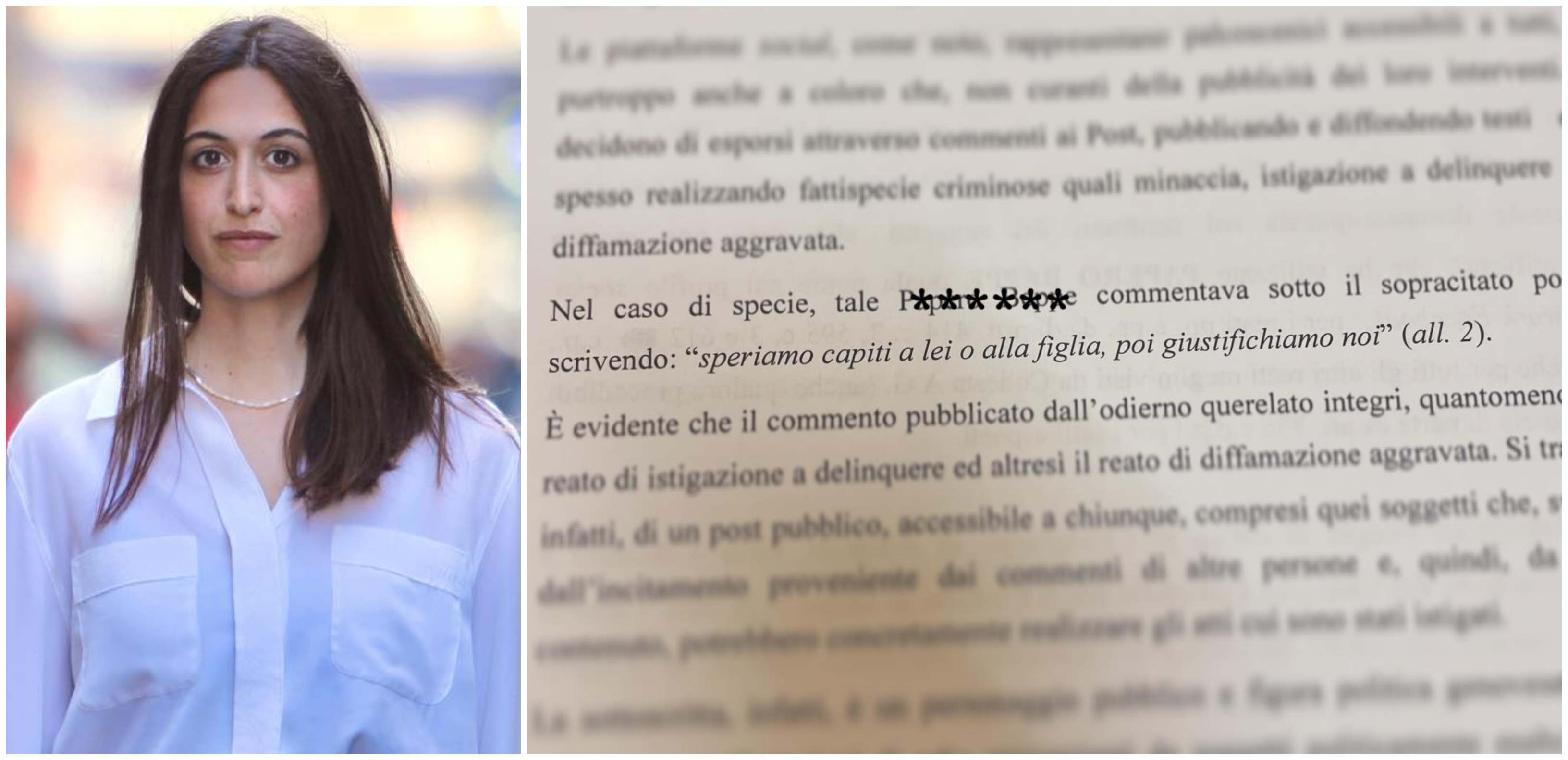 Augurano stupro a lei e alla figlia di due anni, la rossoverde Ghio querela sessanta haters