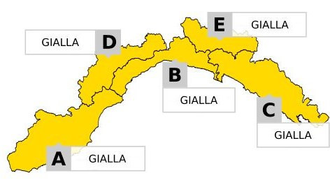 Pioggia e temporali, martedì di allerta gialla su tutta la Liguria