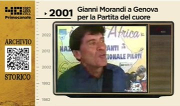 Dall'archivio storico di Primocanale, 2001: Morandi alla Partita del Cuore al Ferraris
