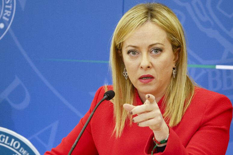 La premier Giorgia Meloni