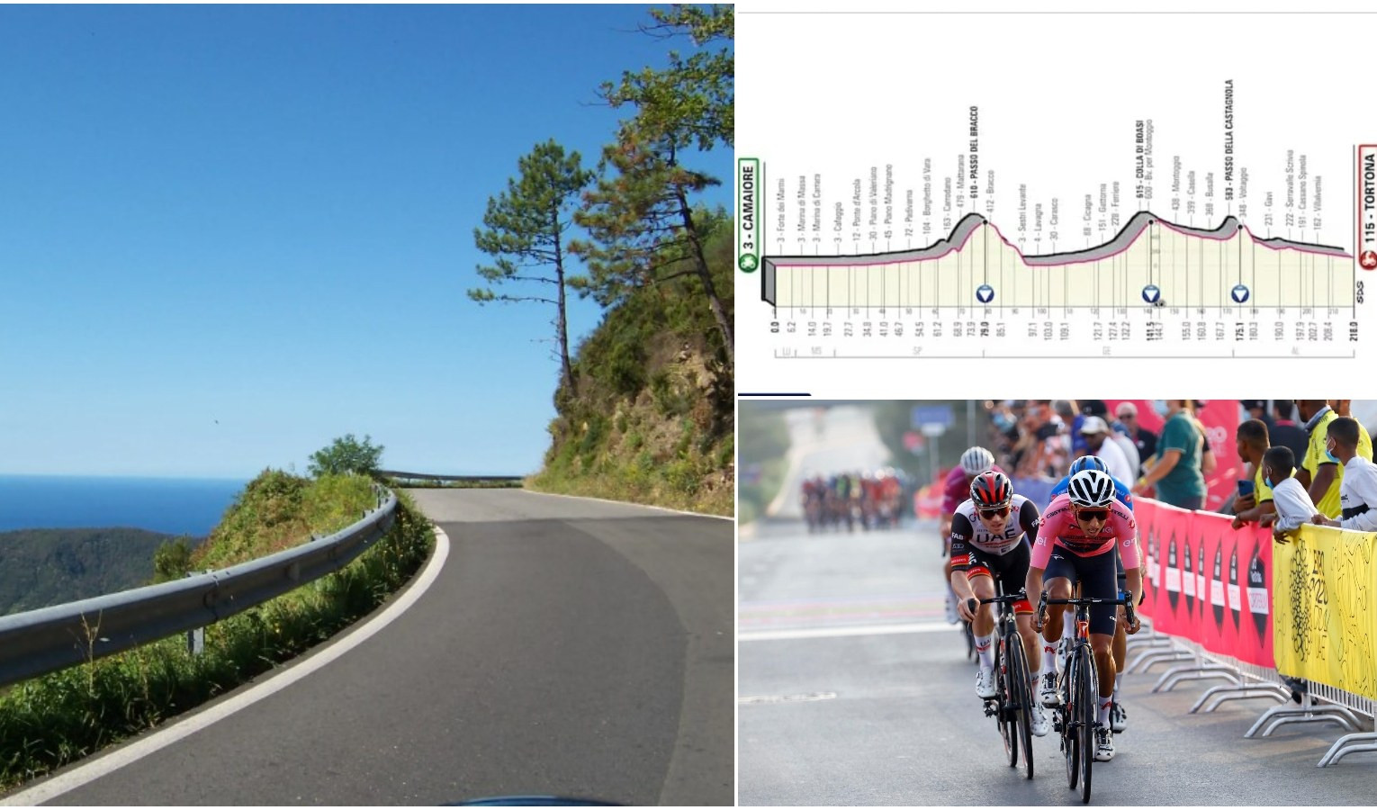 Giro d'Italia 2023, solo un passaggio in Liguria: c'è la salita del Bracco