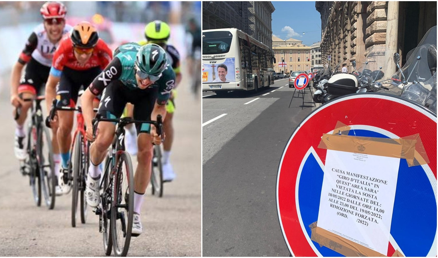 Il Giro d'Italia fa tappa in Liguria, arrivo a Genova: ecco tutte le limitazioni al traffico