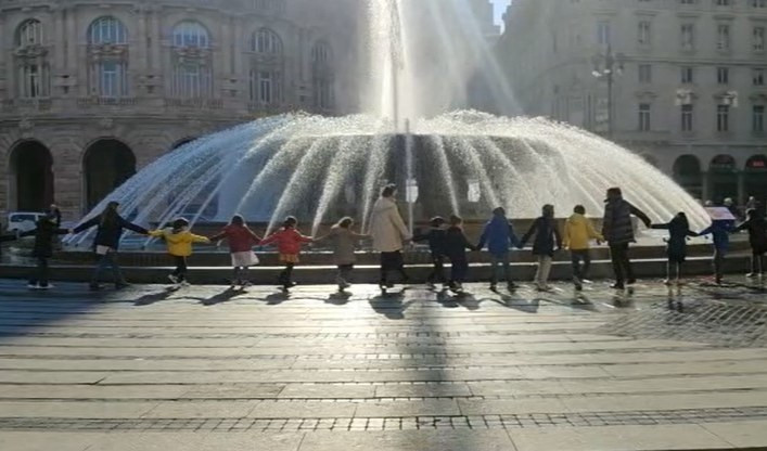 Giornata cancro infantile, bambini in piazza De Ferrari per sensibilizzare la ricerca