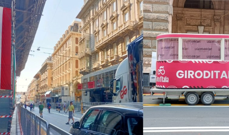 Il Giro d'Italia invade Genova, fra divieti e la vana ricerca di campioni