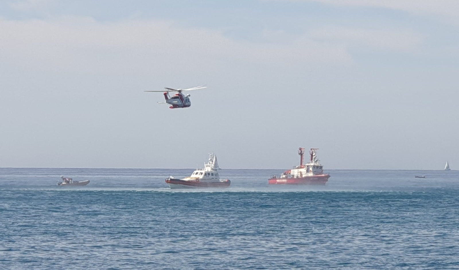 La Guardia Costiera in mare a Genova, ma è una esercitazione per un incidente aereo