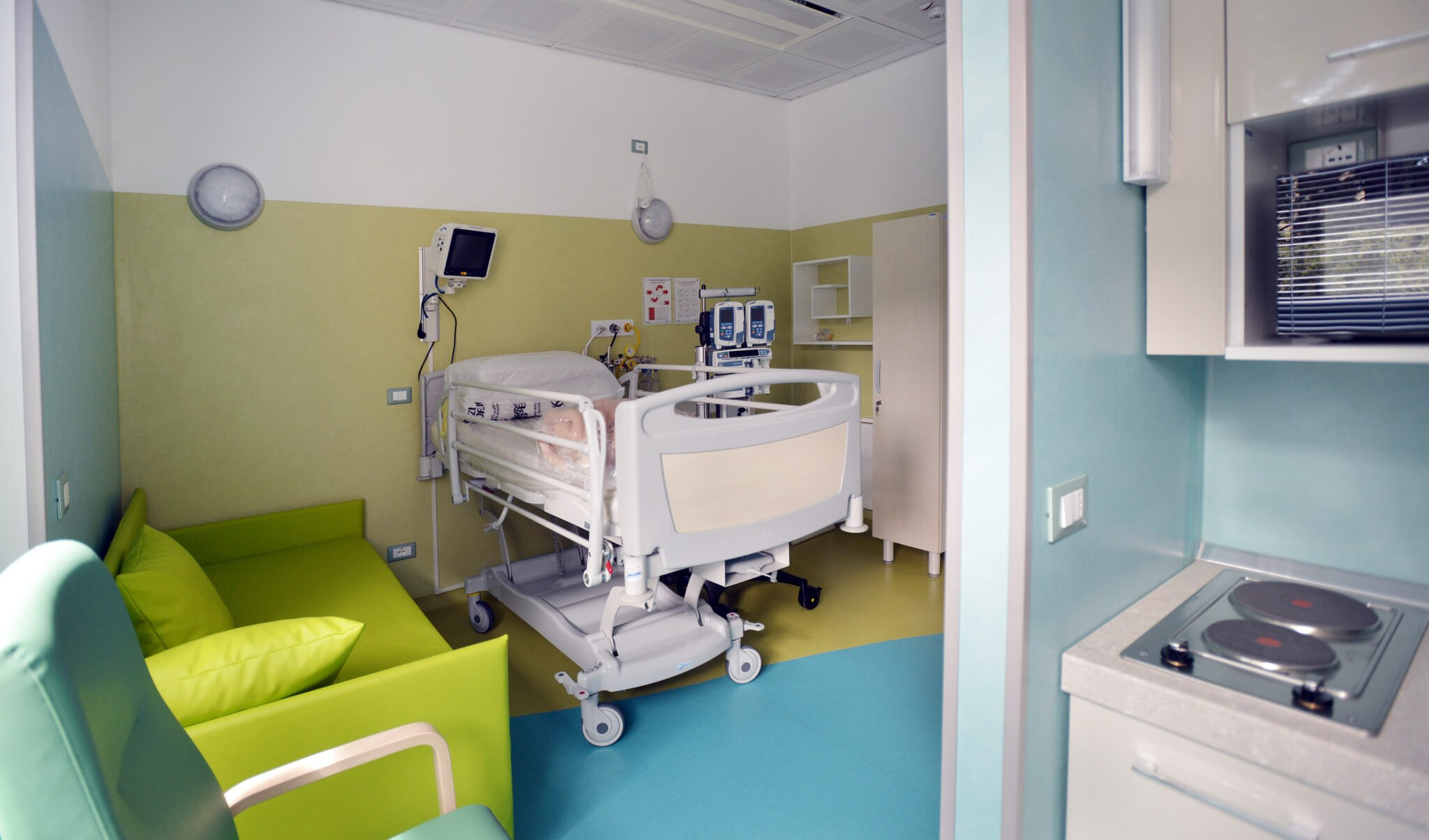 Una stanza dell'hospice Il guscio dei bimbi del Gaslini