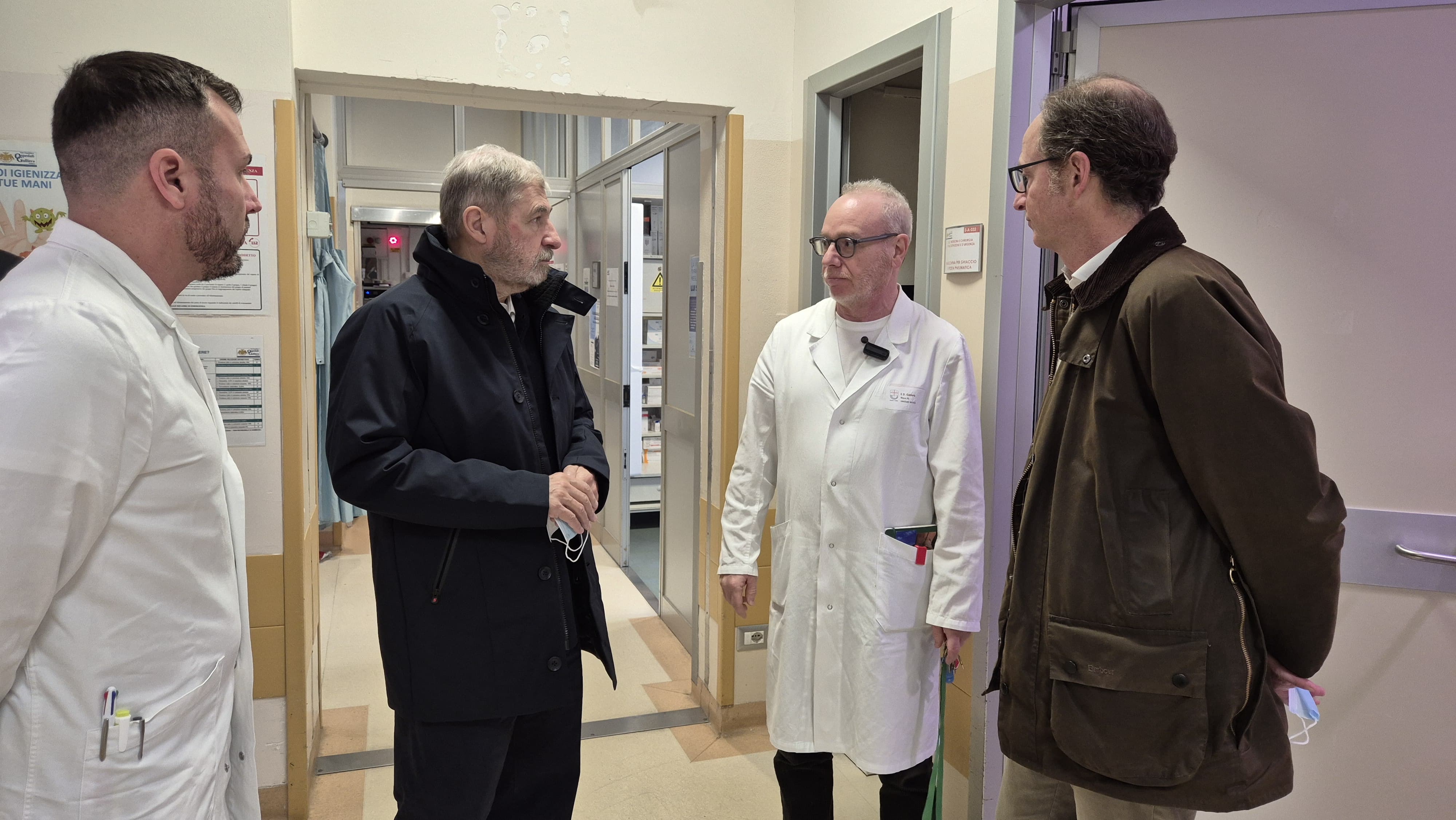 Bucci e Nicolò in visita ai pronto soccorso del San Martino e del Galliera