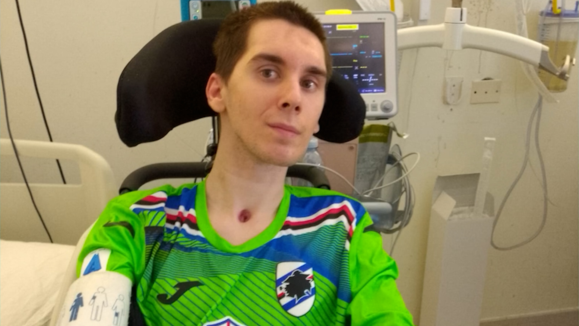 Paolo ricoverato nel centro di riabilitazione