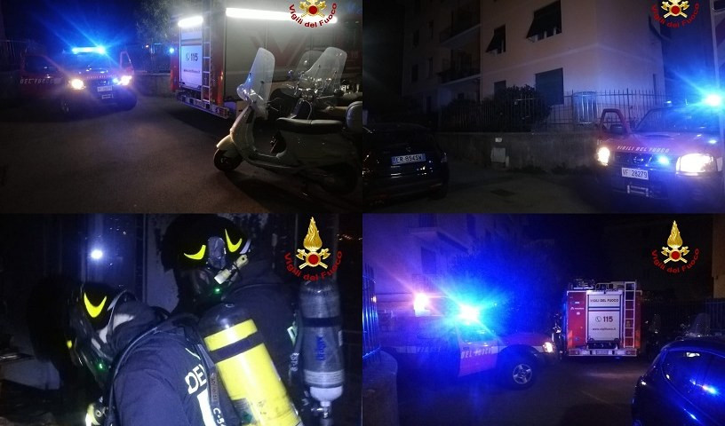 Genova, incendio in via Orsini: salvato giovane