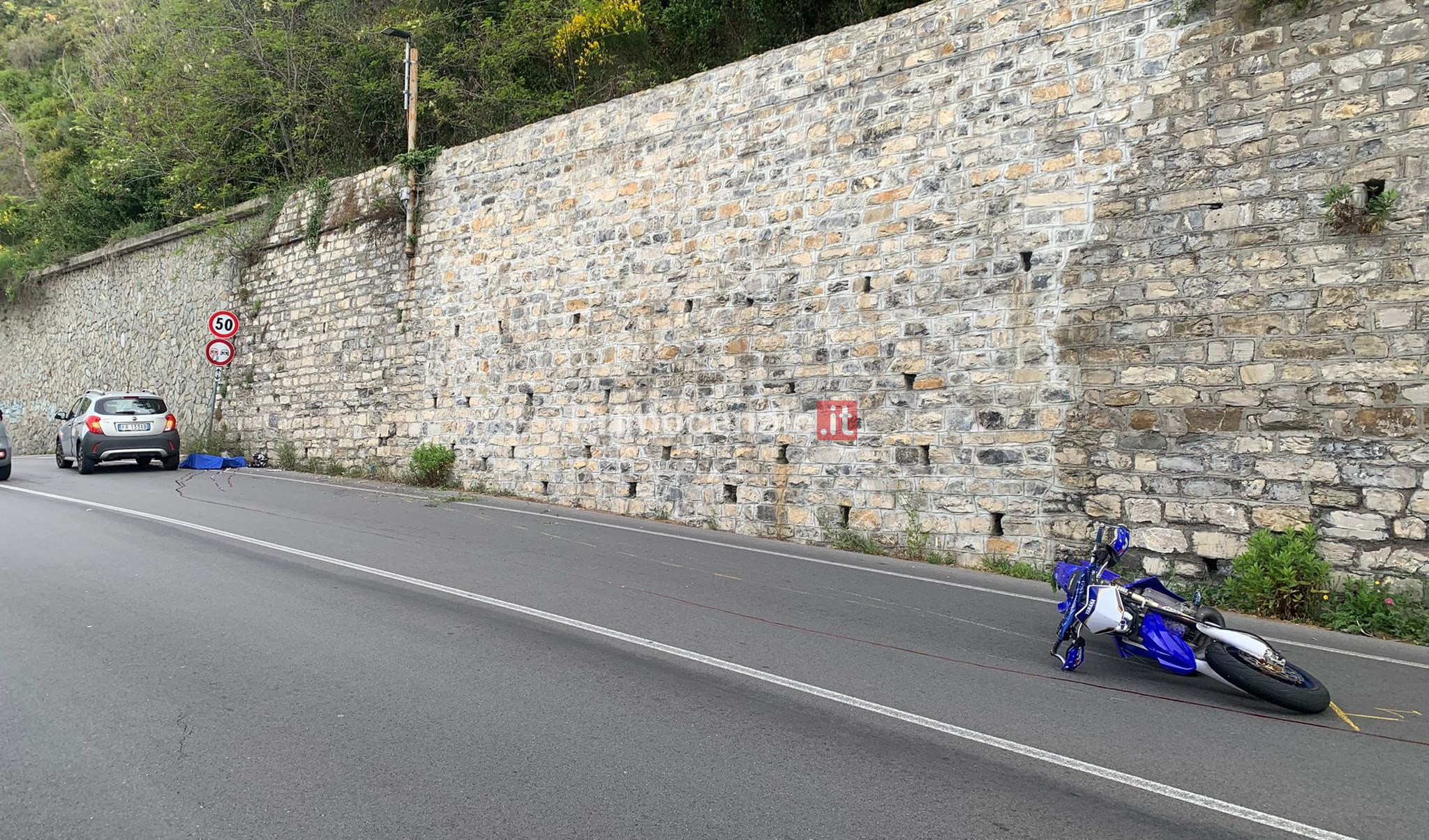 Pieve Ligure, schianto in moto sull'Aurelia: muore 21enne di Sant'Olcese