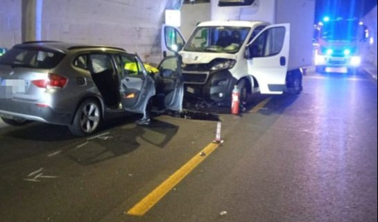 A10, frontale tra Imperia Est e San Bartolomeo al mare