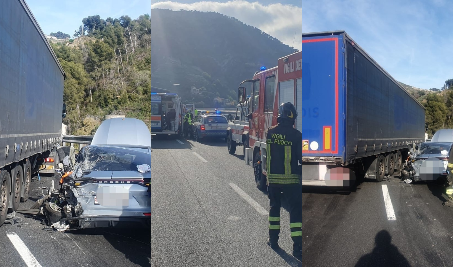 Ventimiglia, incidente con quattro veicoli coinvolti: traffico bloccato