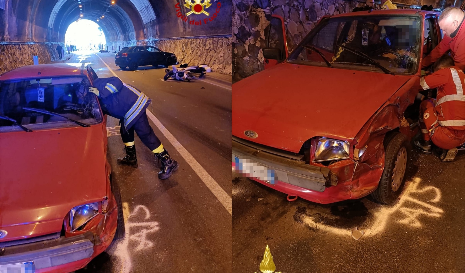 Maxi incidente tra 5 veicoli ad Arma di Taggia, chiusa l'aurelia