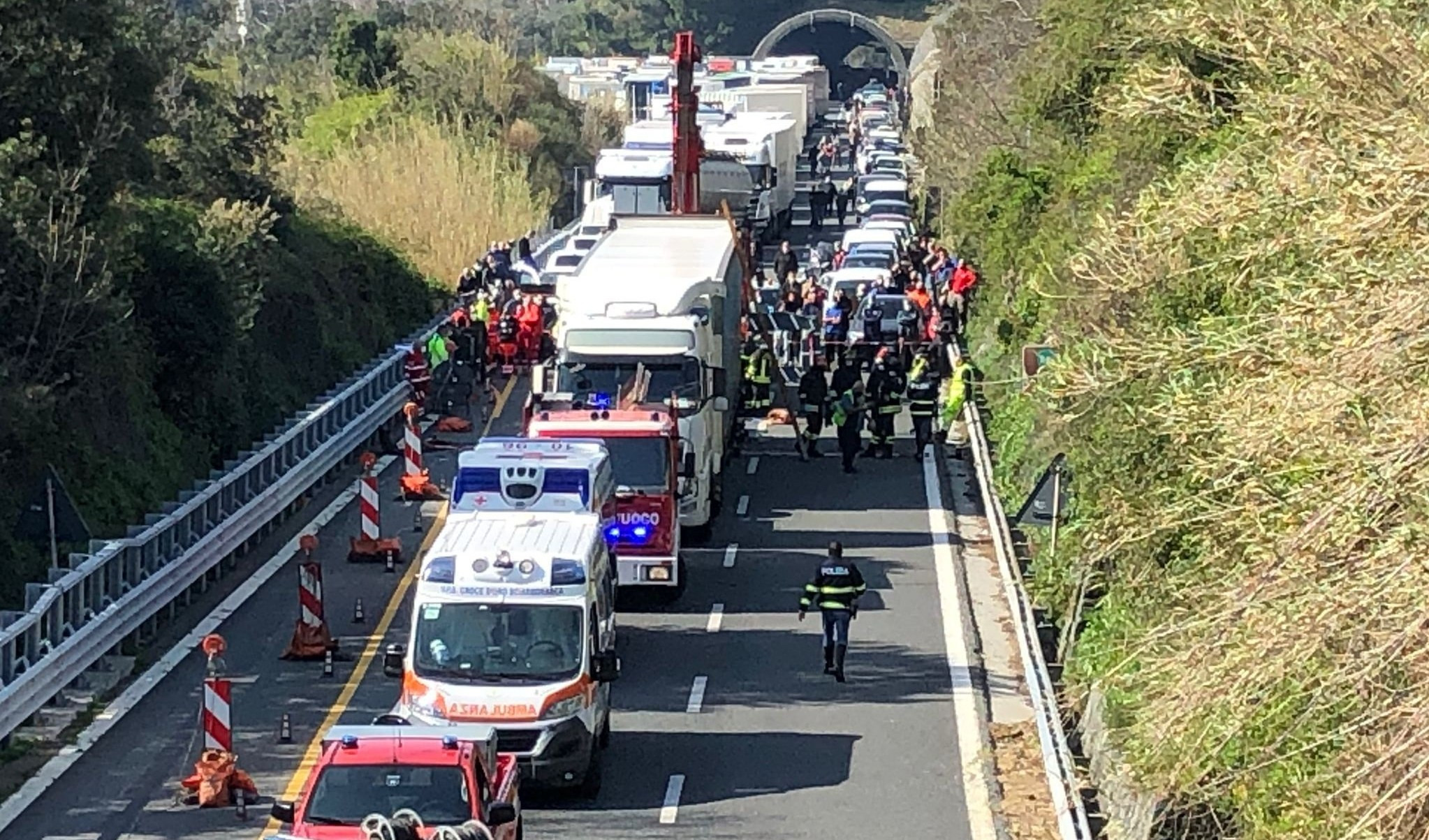 Incidenti stradali nei cantieri, 124 in Italia: uno su quattro è su un'autostrada ligure