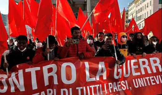 Genova, in 3mila al corteo internazionalista contro la guerra