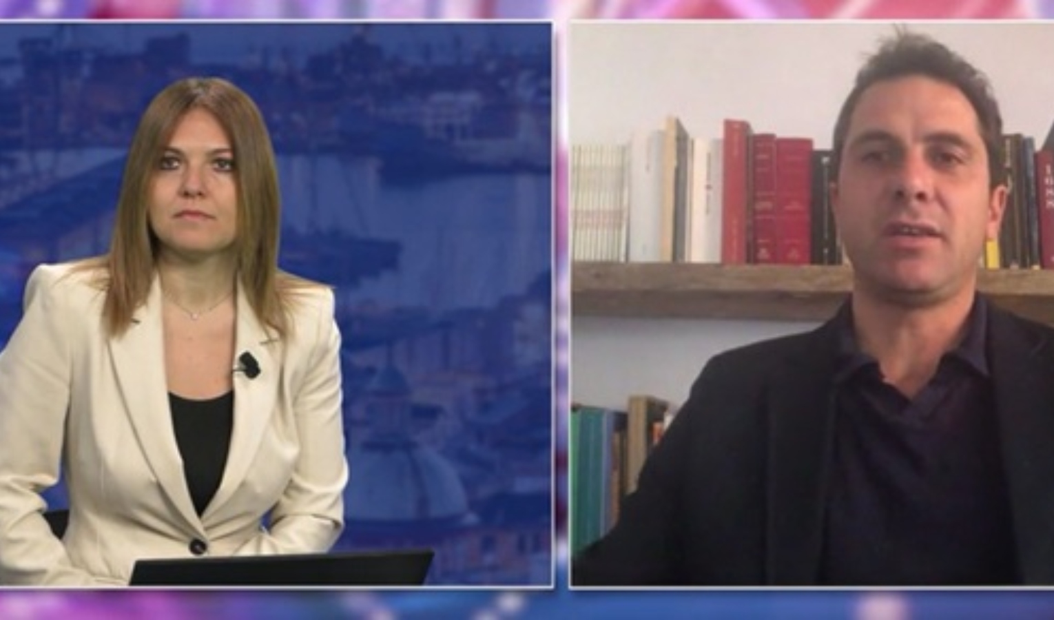 Il saggista ed economista Andrea Acquarone Andrea Acquarone intervistato negli studi di Primocanale