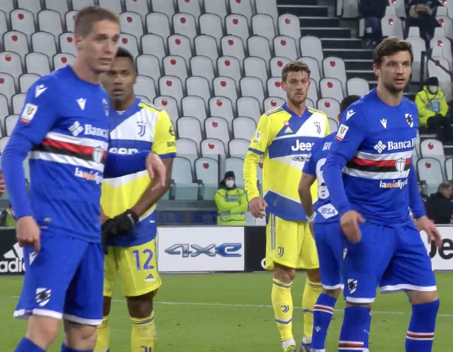 Sampdoria battuta 4-1 dalla Juve in Coppa