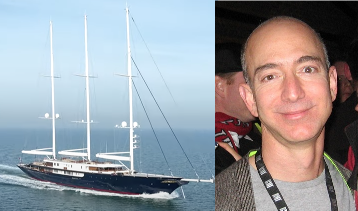 Paraggi, in rada il super yacht a vela da record di Jeff Bezos