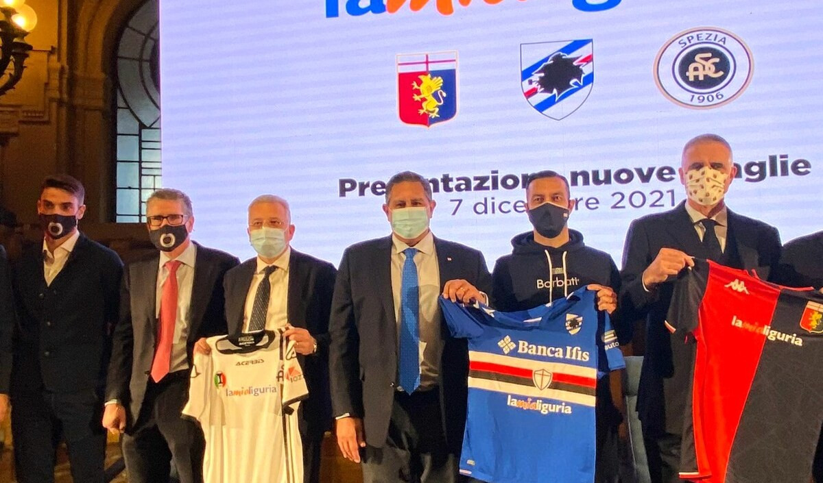 Regione stanzia 1,3 mln per sponsorizzare maglie Samp e Spezia 