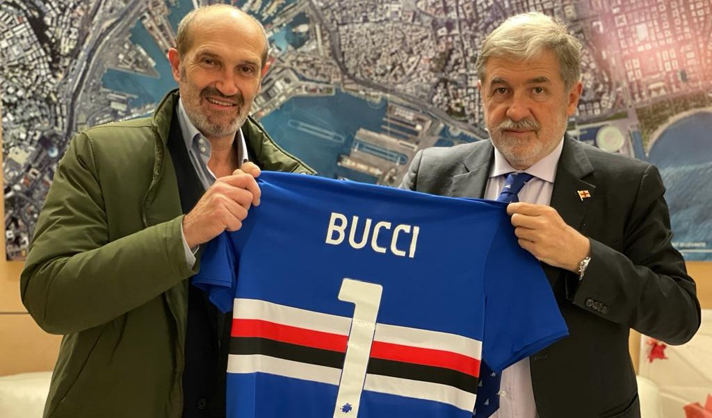 Sampdoria, Lanna in visita a Tursi dal sindaco Bucci
