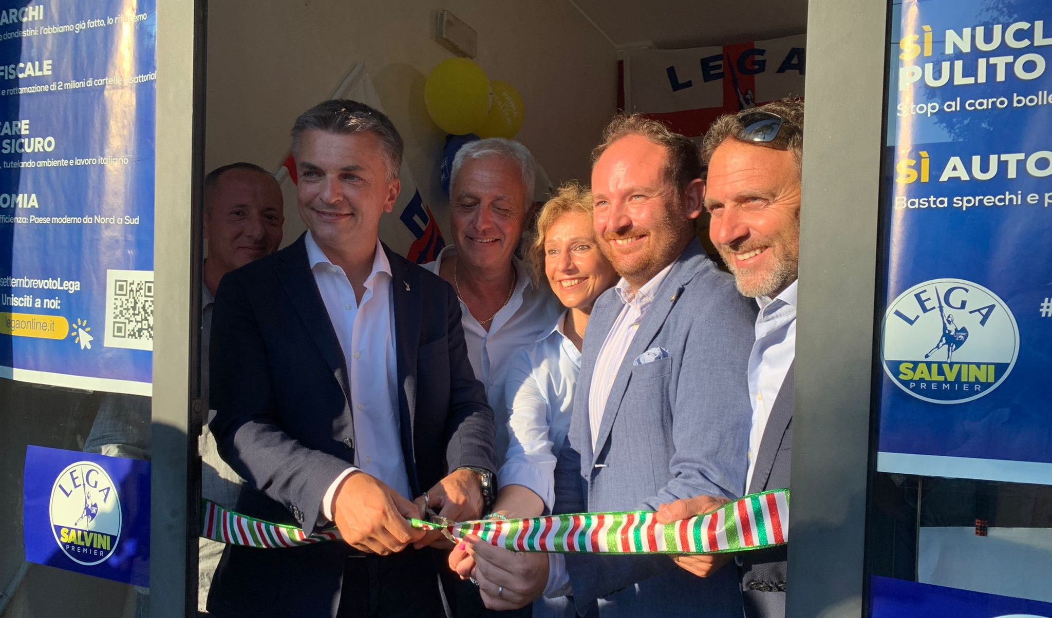 Lega, inaugurato il punto elettorale a Sanremo