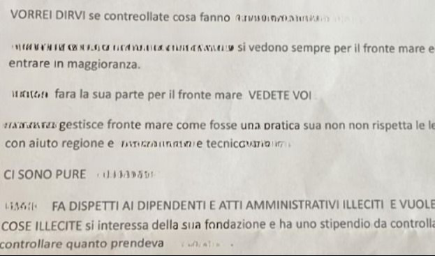 Ventimiglia, lettera anonima all'amministrazione: la replica del sindaco