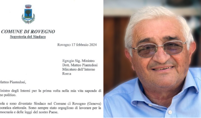 Due molotov al sindaco di Rovegno, la lettera a Piantedosi