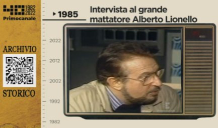 Dall'archivio storico di Primocanale, 1985: intervista a Lionello