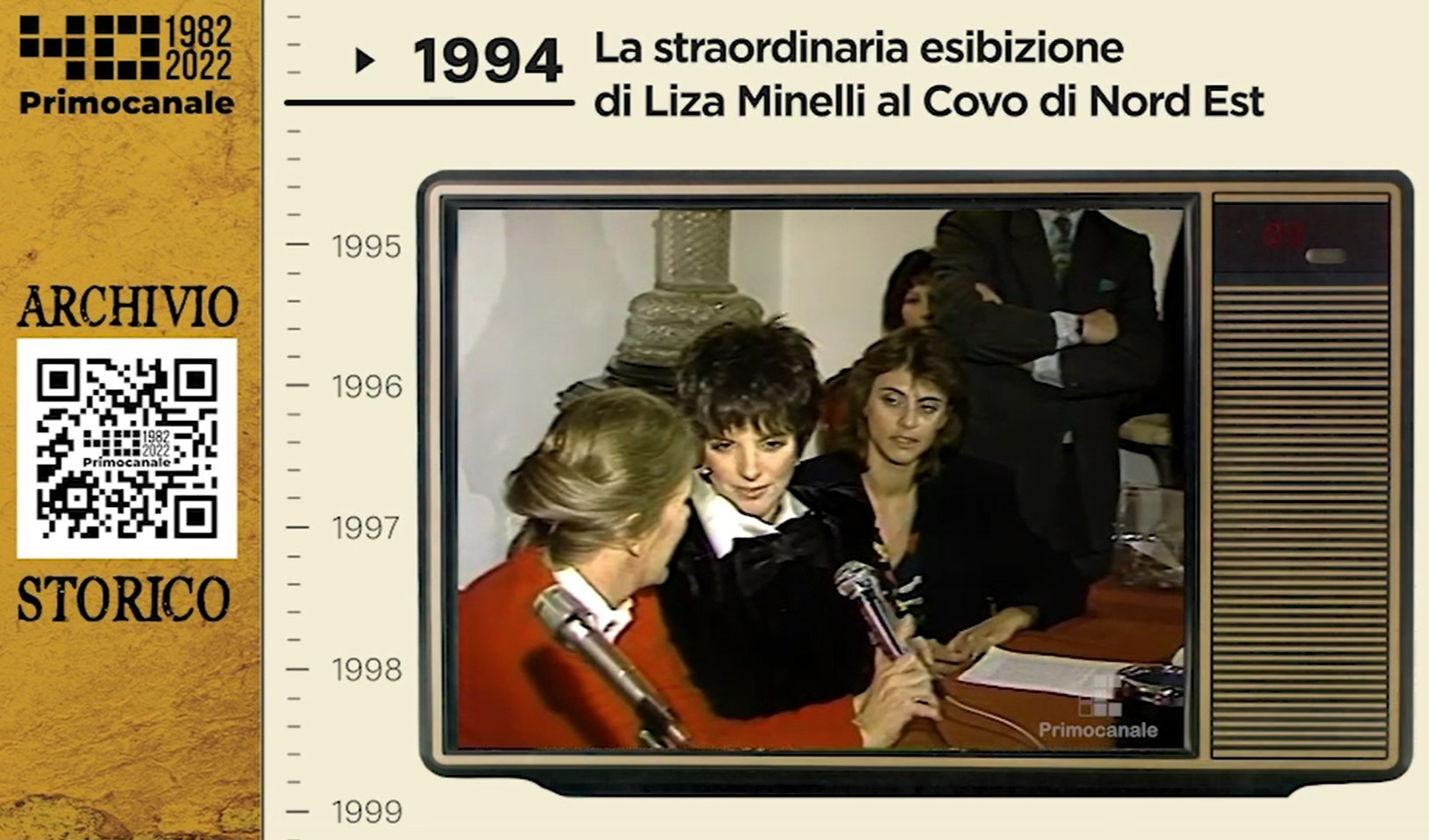 Dall'archivio storico di Primocanale, 1994: Liza Minnelli in Liguria