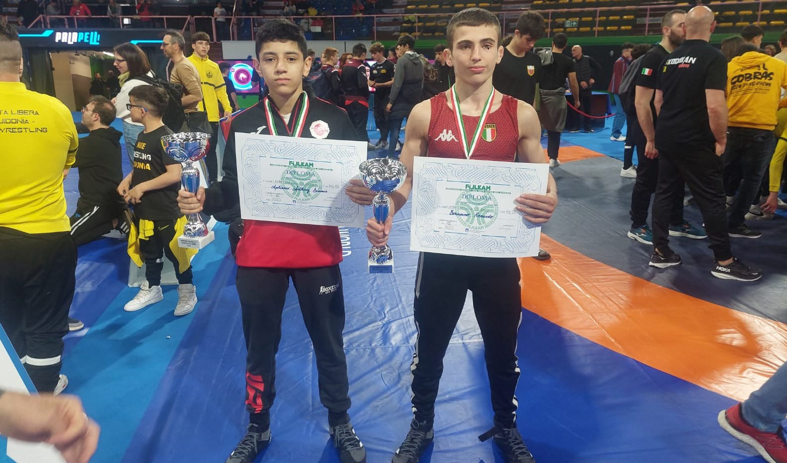 Lotta, due genovesi, Bonanno e Apolinario, campioni d'Italia under 17