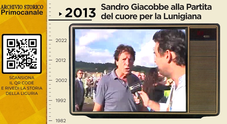 Archivio storico - Sandro Giacobbe alla Partita del cuore per la Lunigiana