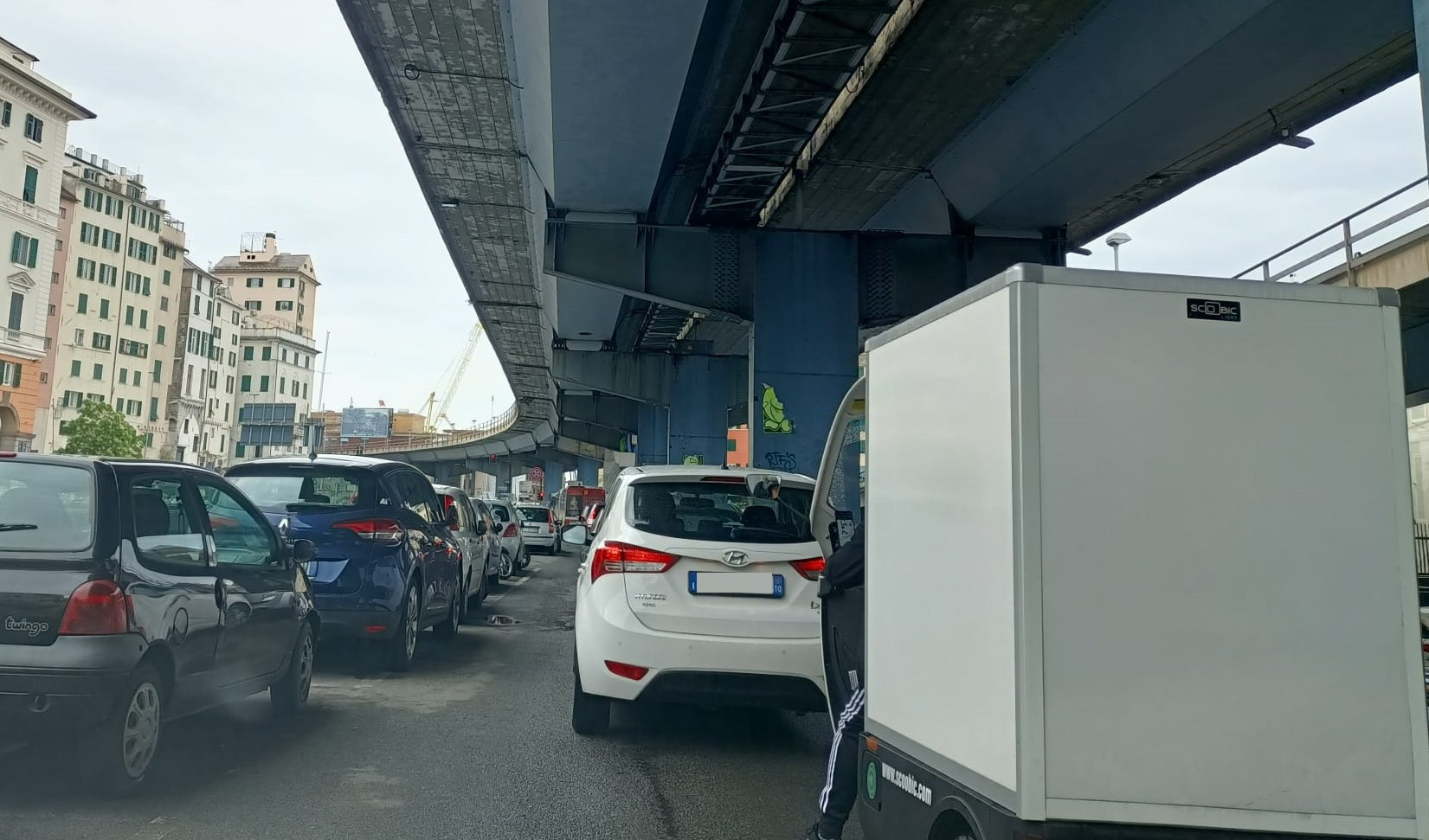 Genova, parcheggi per l'Acquario pieni: la polizia locale chiude controviale in via Gramsci