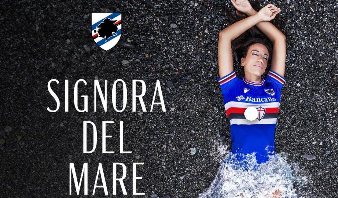 Sampdoria, ecco la nuova maglia: si ispira a Petrarca