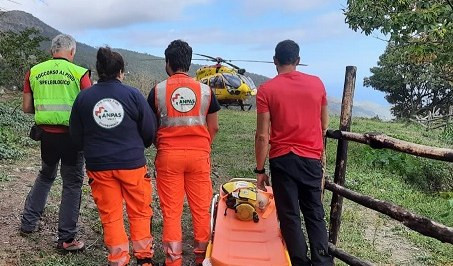 Sviene nel parco del Beigua: 37enne trasportato in elicottero in ospedale