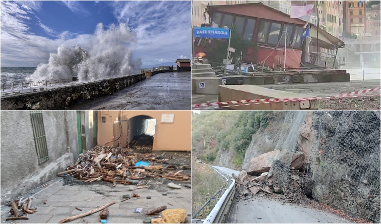 Mareggiate e maltempo lasciano la Liguria: è stato di emergenza