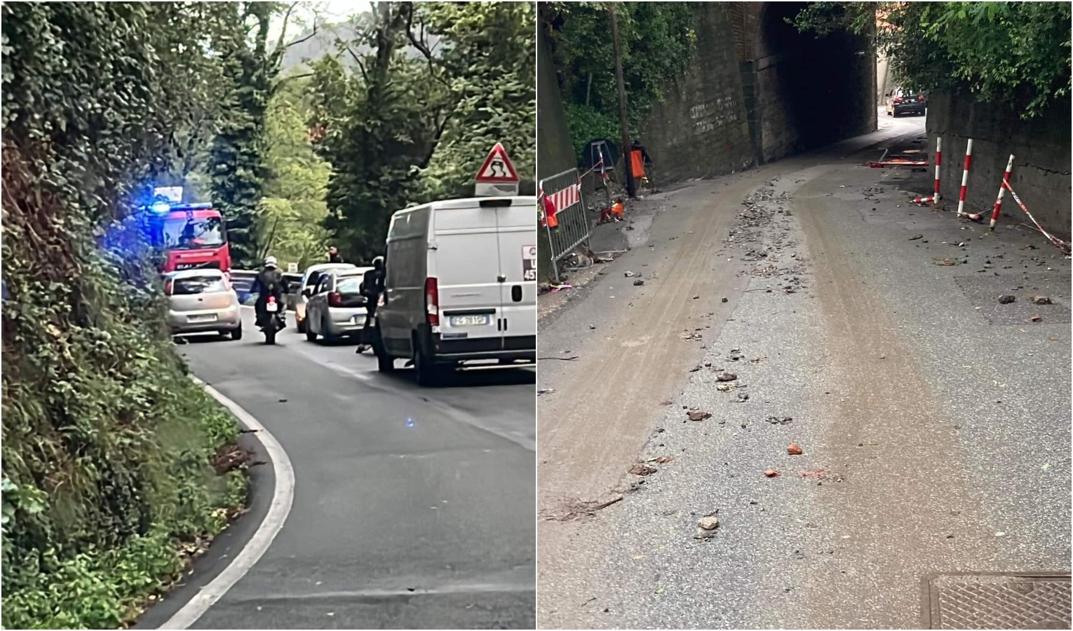 Maltempo in Liguria, smottamenti e allagamenti dal Tigullio al Ponente